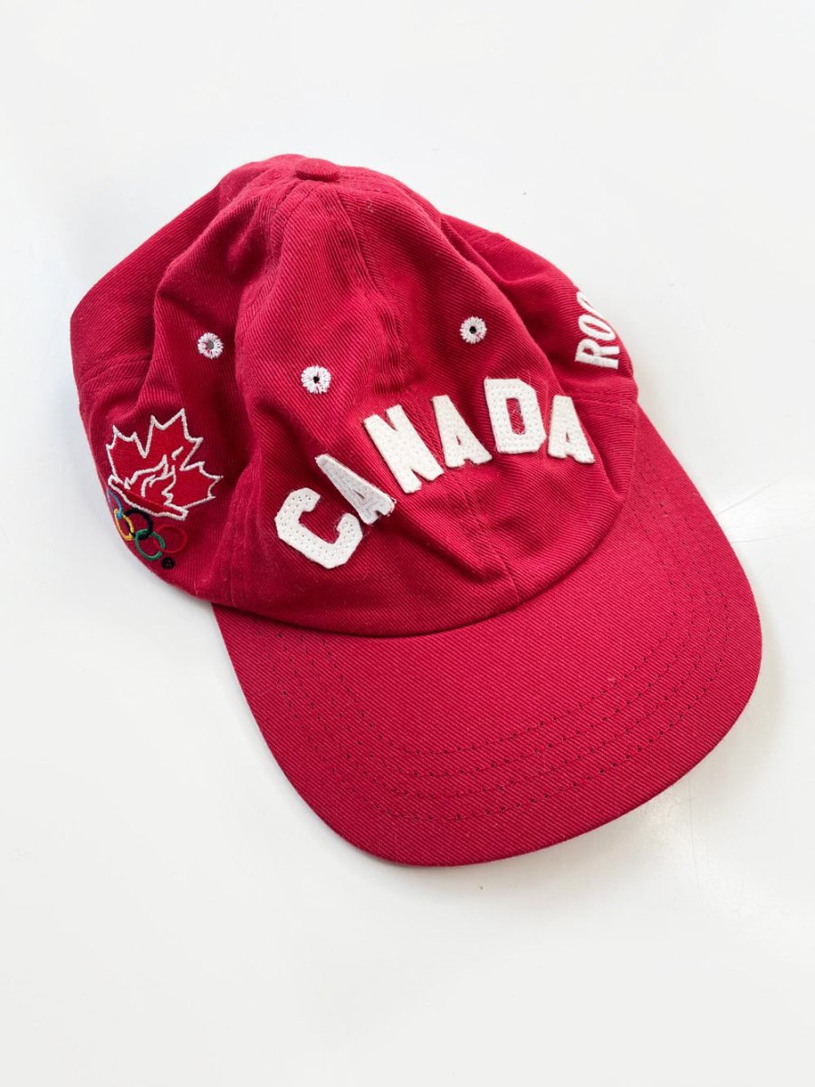 roots x canada olympic block letter hat - good market thrift store
