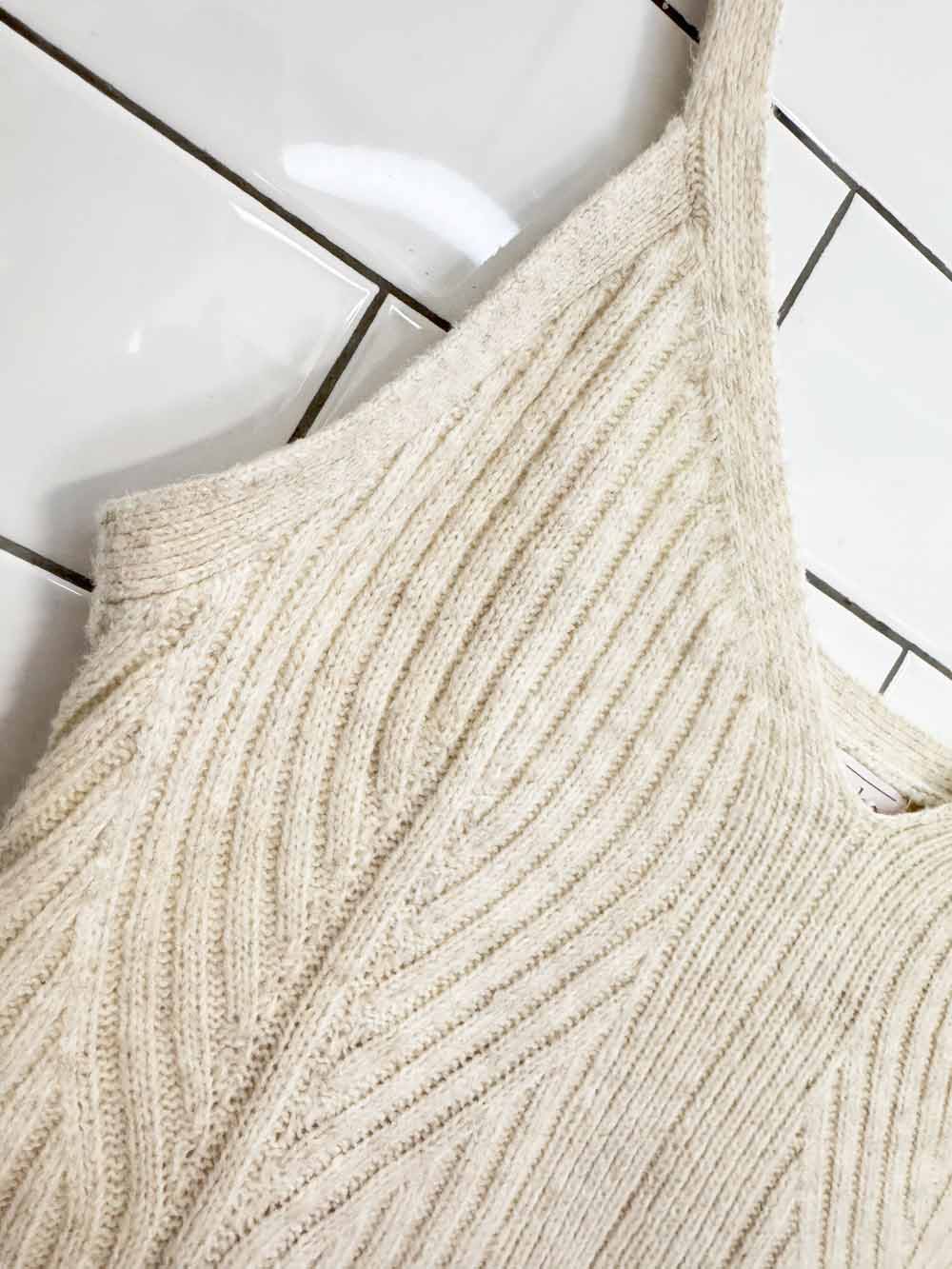 auden cotton-blend chunky knit cropped tank