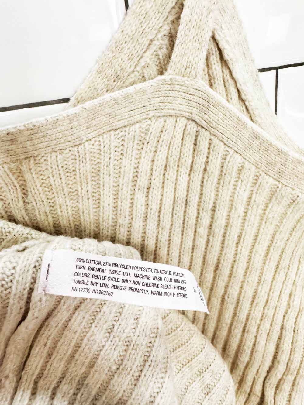 auden cotton-blend chunky knit cropped tank