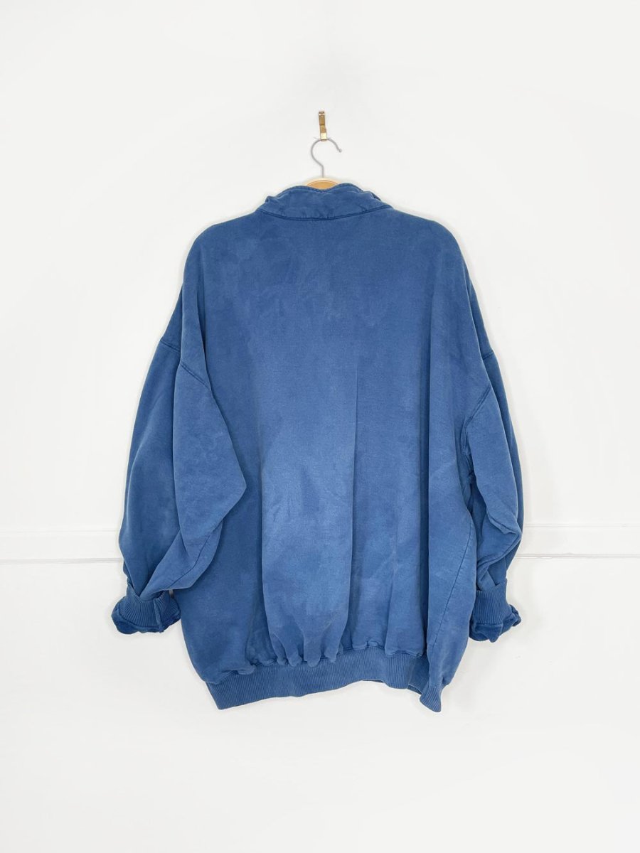 vintage 90s "I AM" canadian molson 1/4 zip faded cottage sweatshirt | plain + simple - good market thrift store