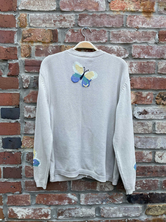 vintage NR knit butterfly cardigan