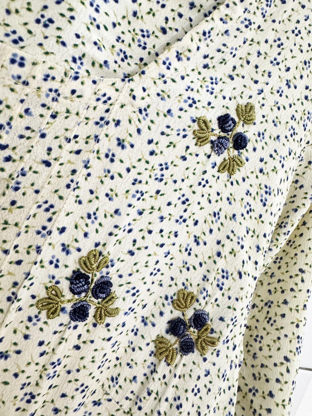 vintage 00s poems micro floral maxi dress | made in India | by esteem
