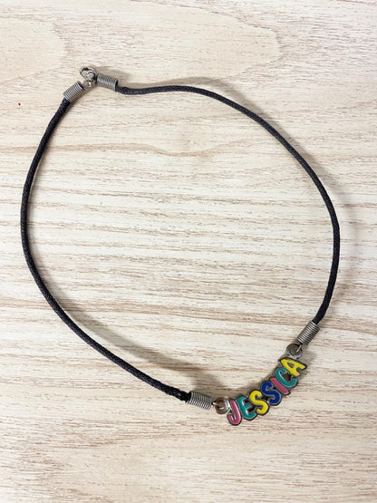 y2k jessica name neckalce - good market thrift store