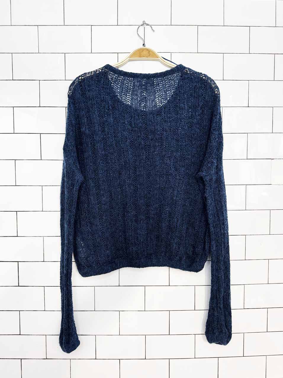 free people wool-alpaca angel light knit oversized top
