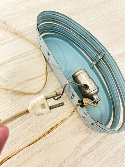 vintage 50s art deco headboard lamp - good market thrift store