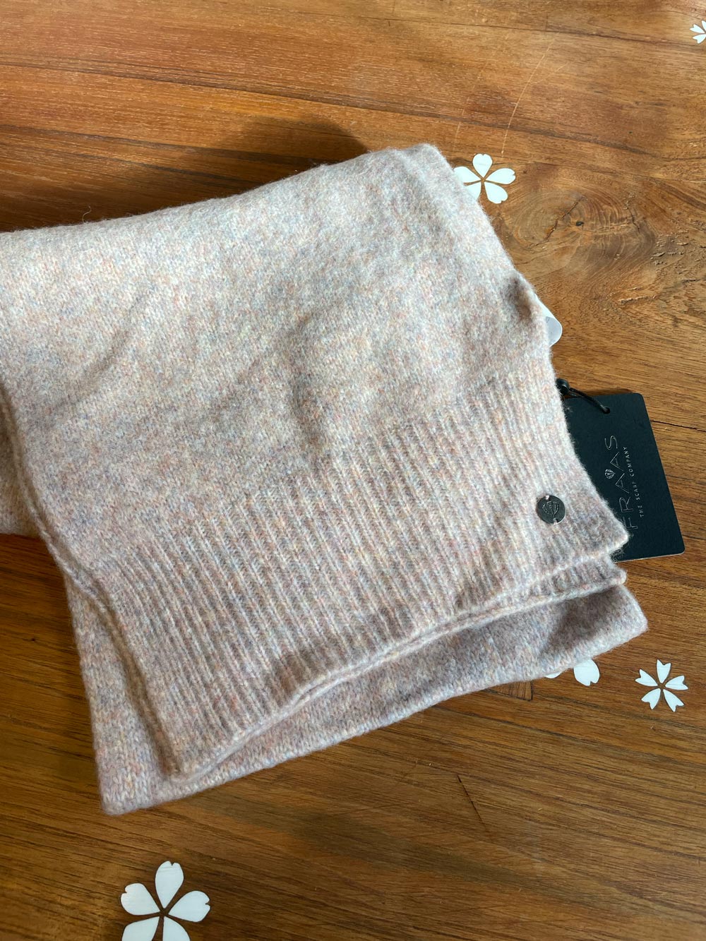 nwt fraas heathered rose scarf