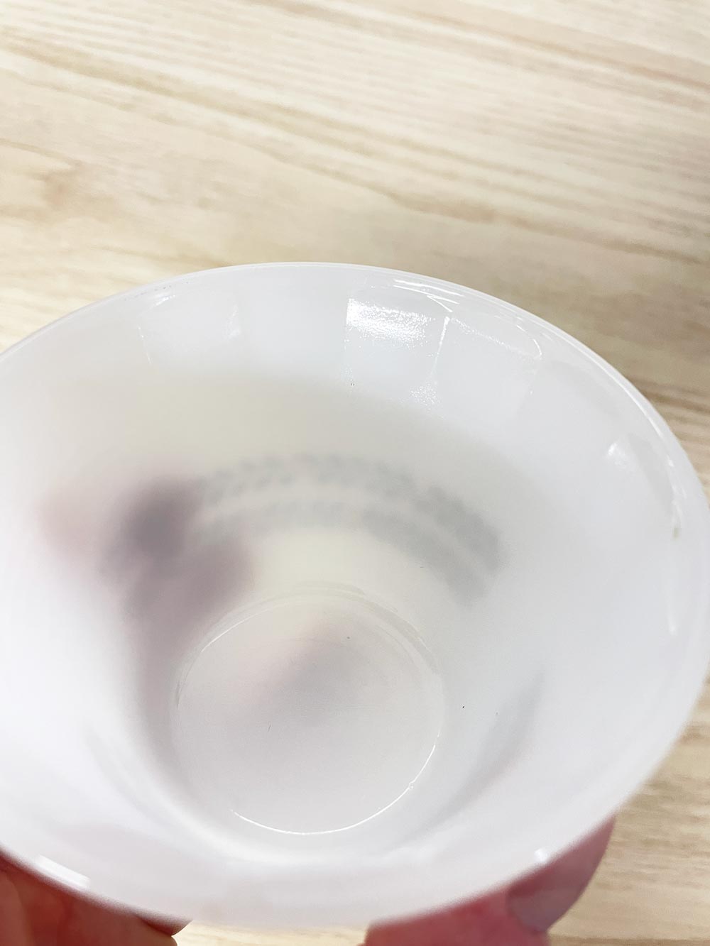 vintage milk glass wreath dish - good market thrift store