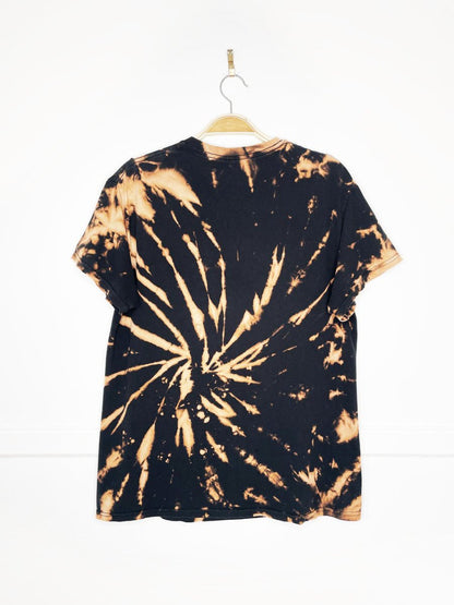 steven rhodes let's go fishing bleach tie dye tee | halloween - good market thrift store