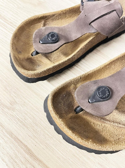betula birkenstock oiled leather thong sandal - good market thrift store