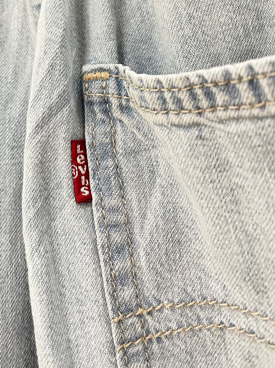 levi's type III soft lightweight wide leg denim jumpsuit coveralls