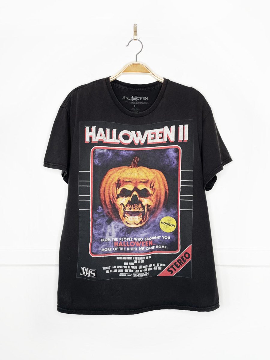 halloween II VHS cover graphic tee - good market thrift store