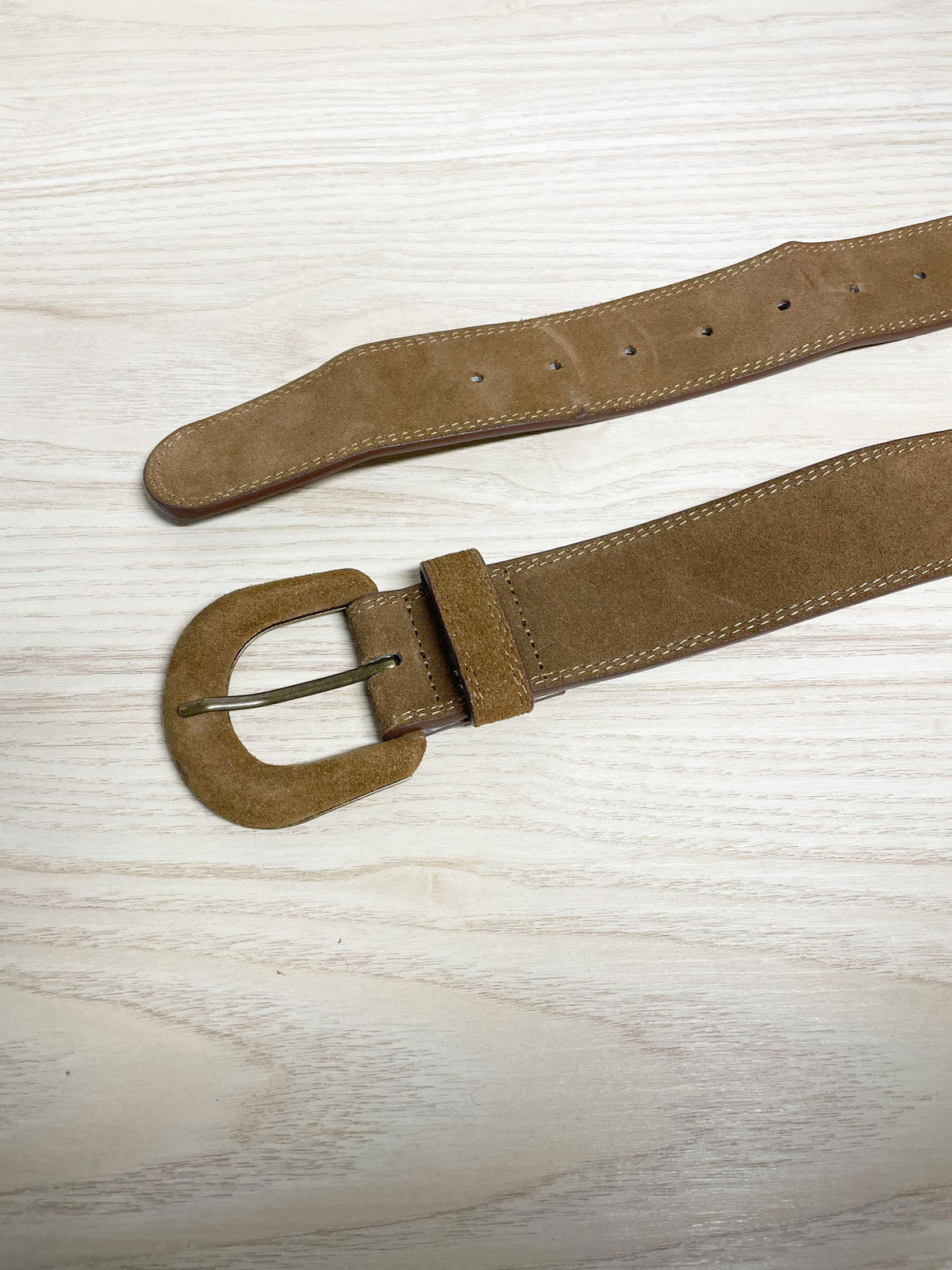 banana republic lamb suede all leather belt