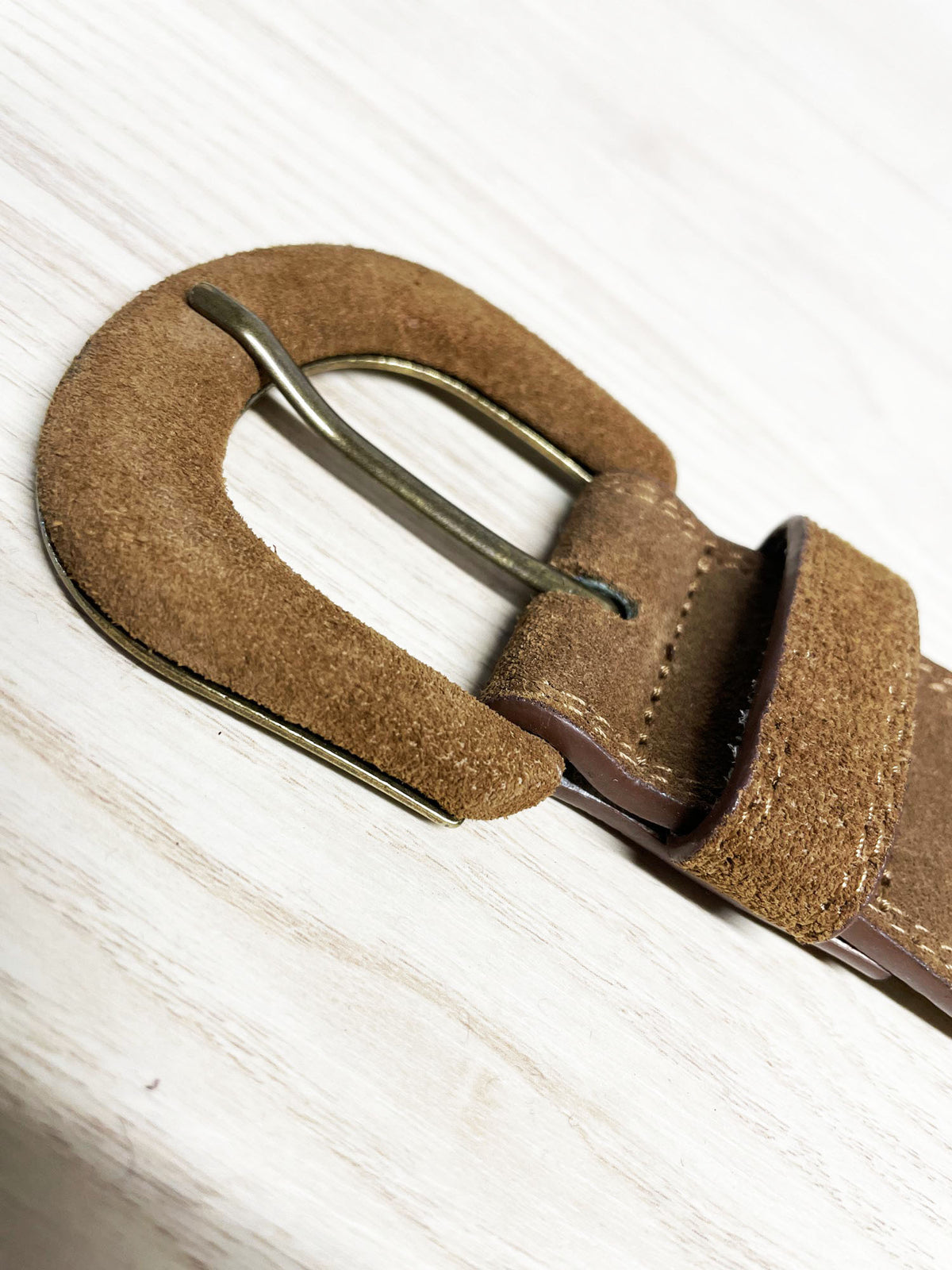 banana republic lamb suede all leather belt