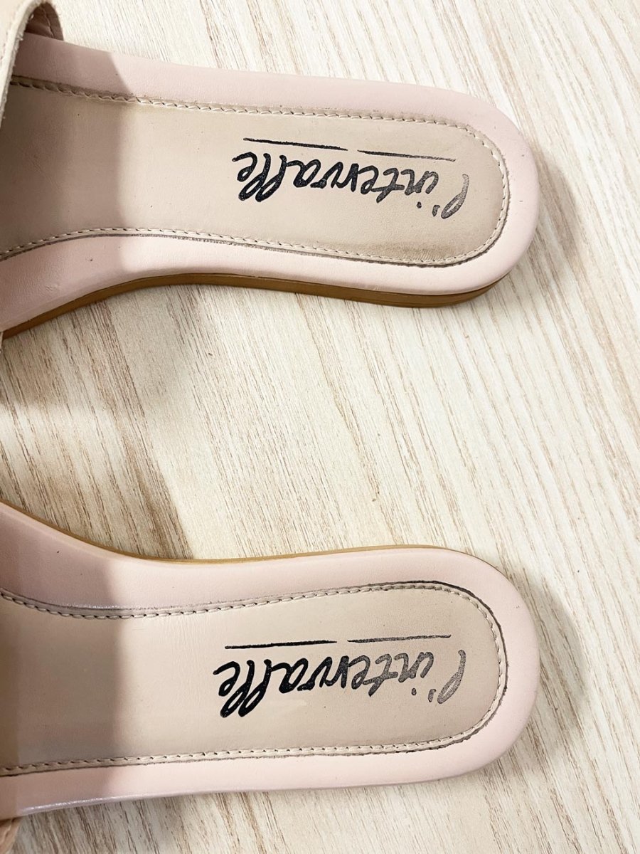 l'intervalle leather slip on sandal - good market thrift store