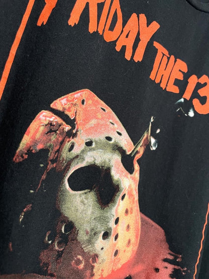 friday the 13th jason's mask horror graphic tee | halloween - good market thrift store