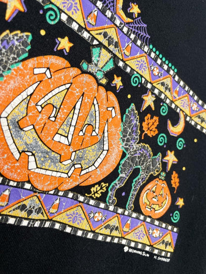 vintage 90s jerzees pumpkin patch sweatshirt | made in USA | morning sun - good market thrift store
