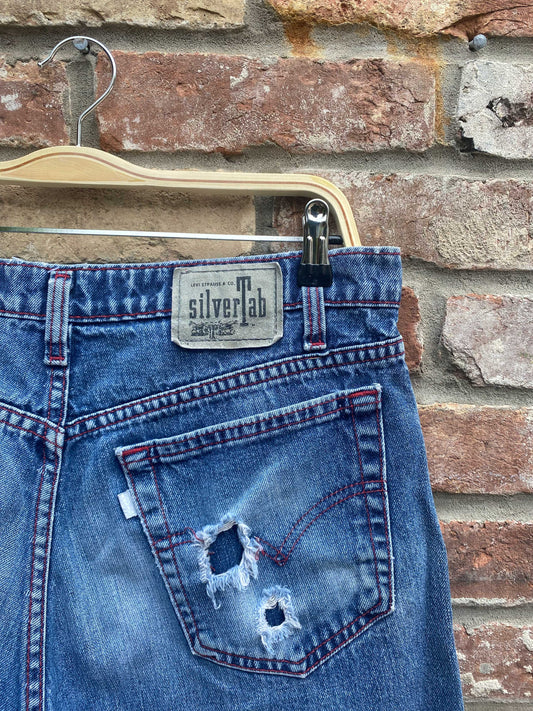 vintage levi's silvertab cut off shorts