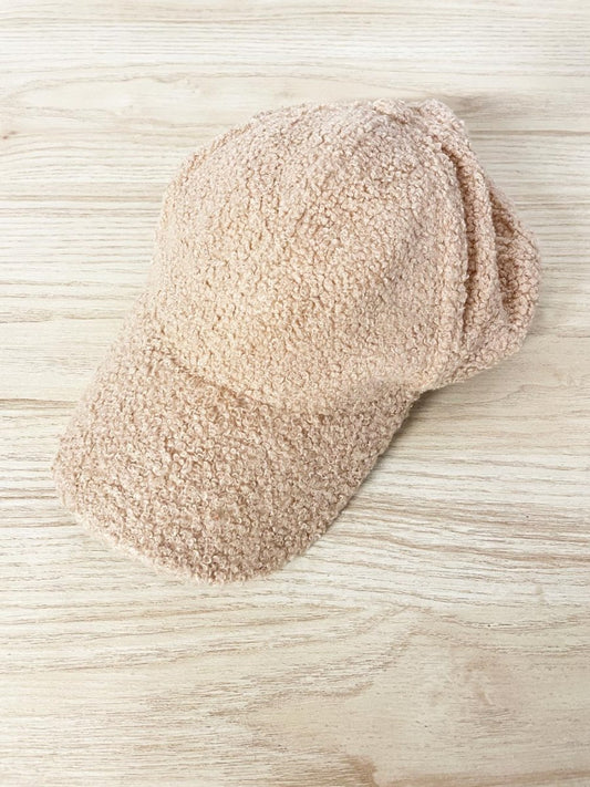 sherpa neutral baseball hat - good market thrift store