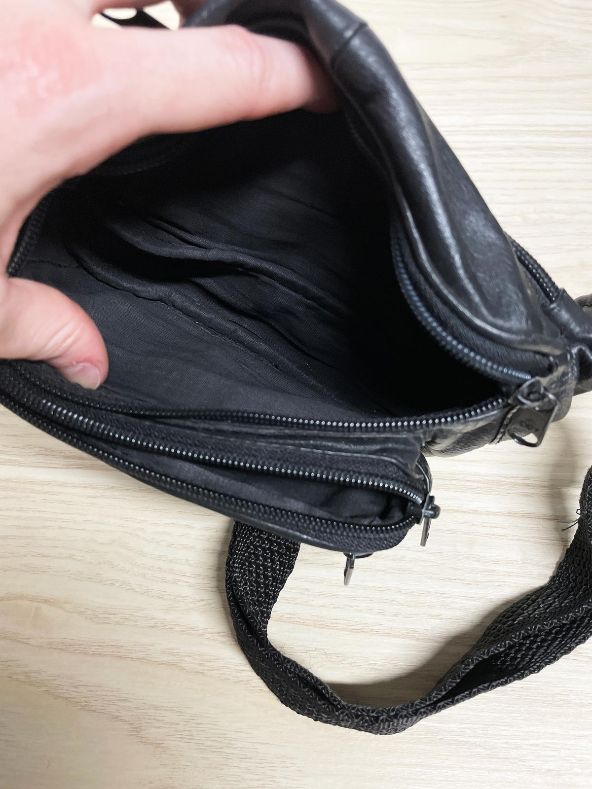 vintage soft leather mini belt bag