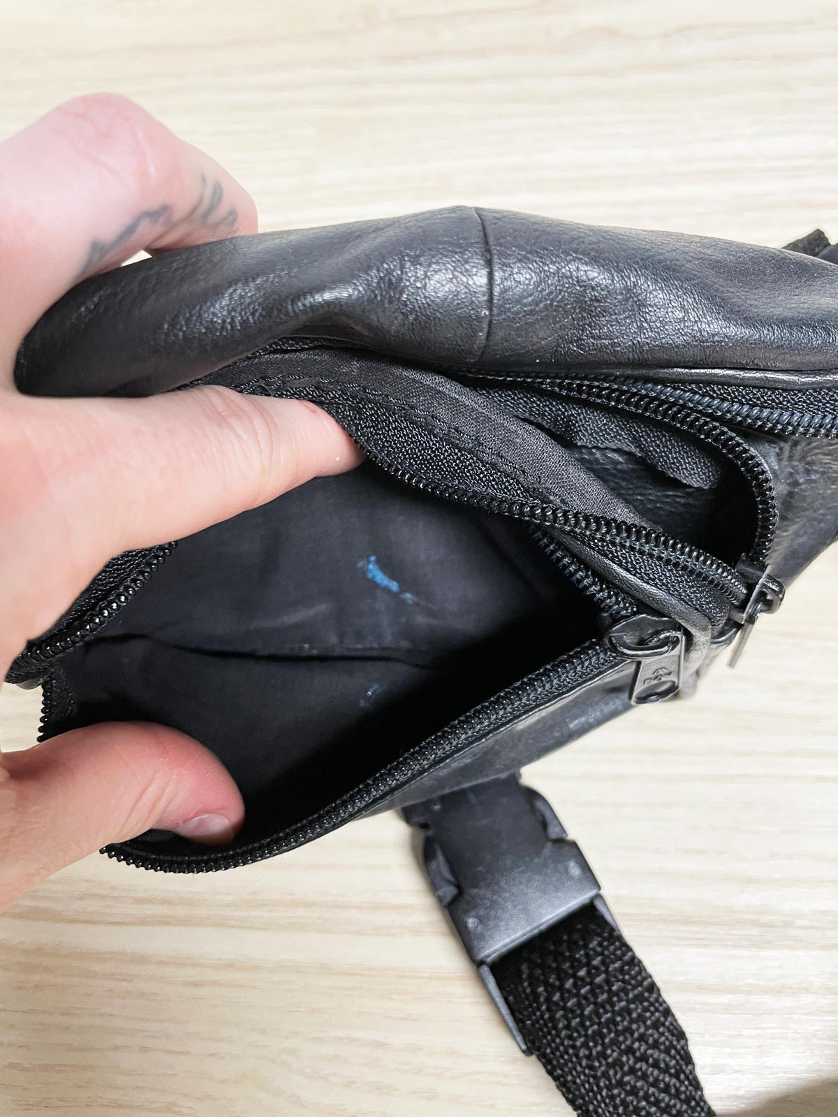 vintage soft leather mini belt bag