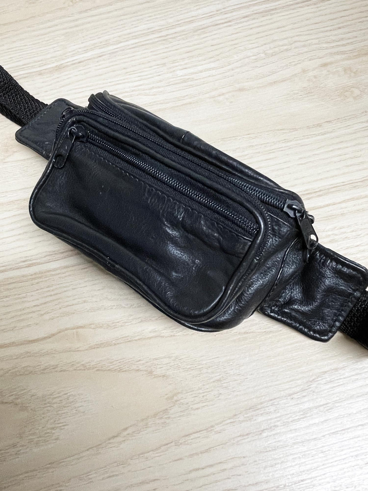 vintage soft leather mini belt bag
