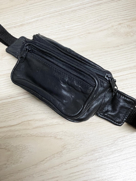 vintage soft leather mini belt bag