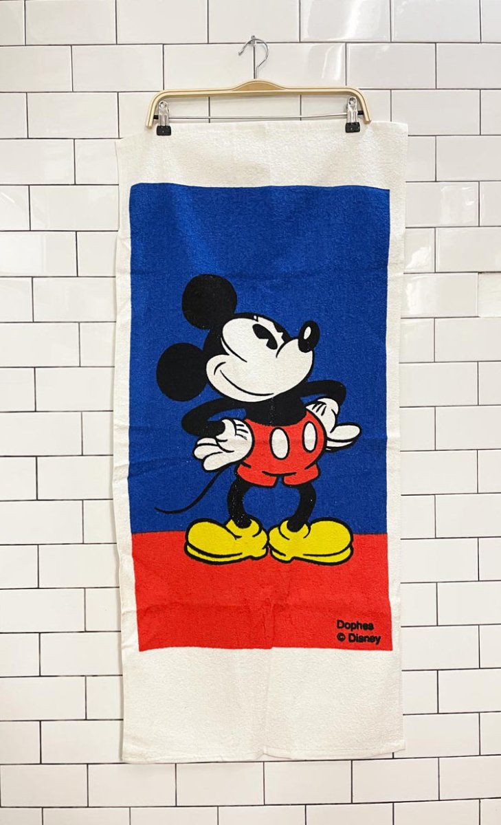 deadstock vintage 90s disney x dophes mickey mouse towel - good market thrift store