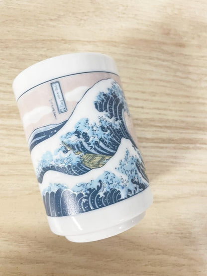 kaiha tokinoyunomi wave art tea cup / toothbrush holder - good market thrift store