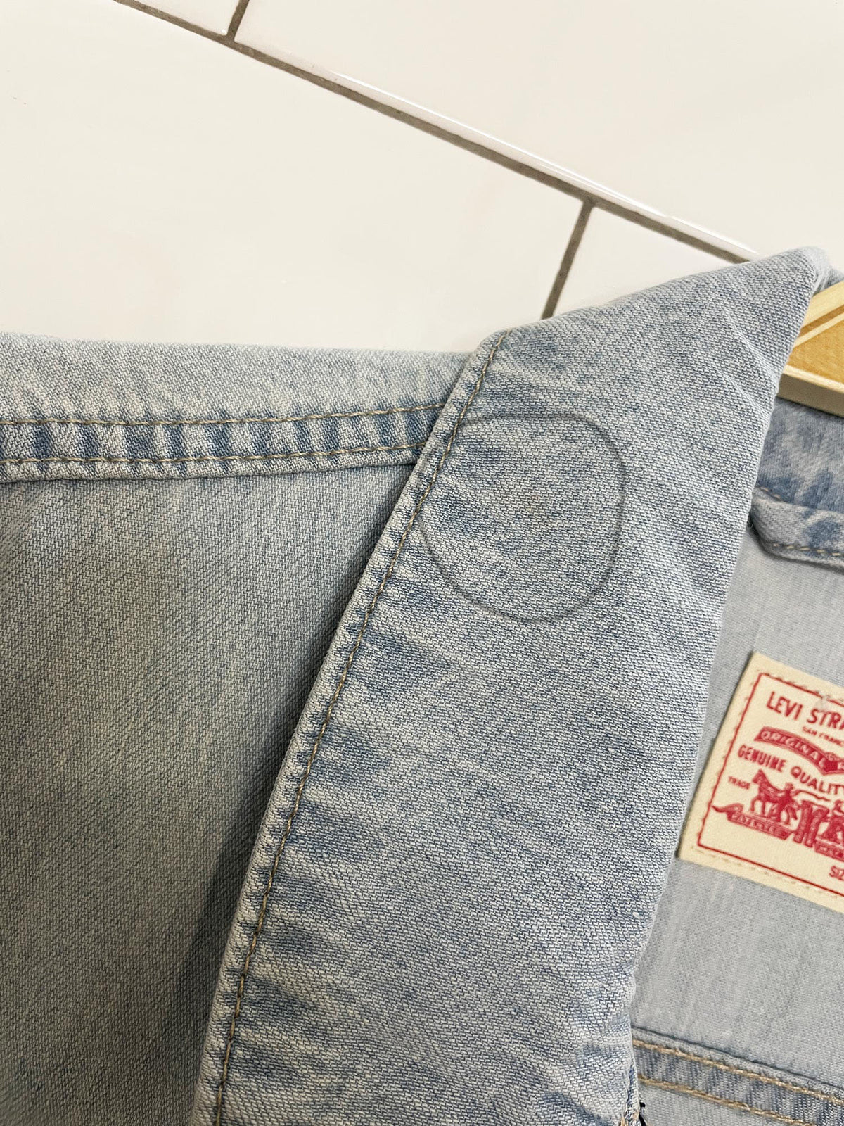levi's type III soft lightweight wide leg denim jumpsuit coveralls