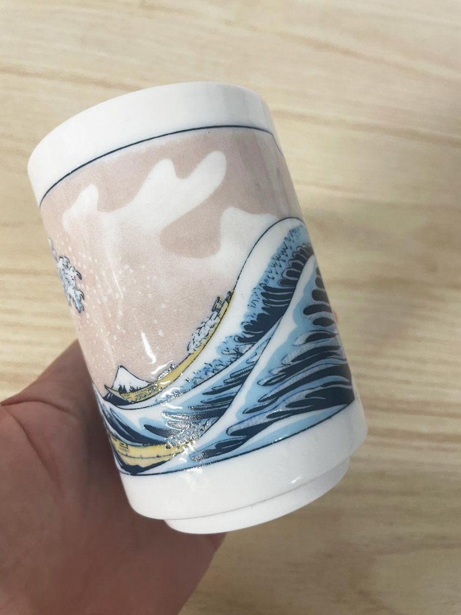 kaiha tokinoyunomi wave art tea cup / toothbrush holder - good market thrift store