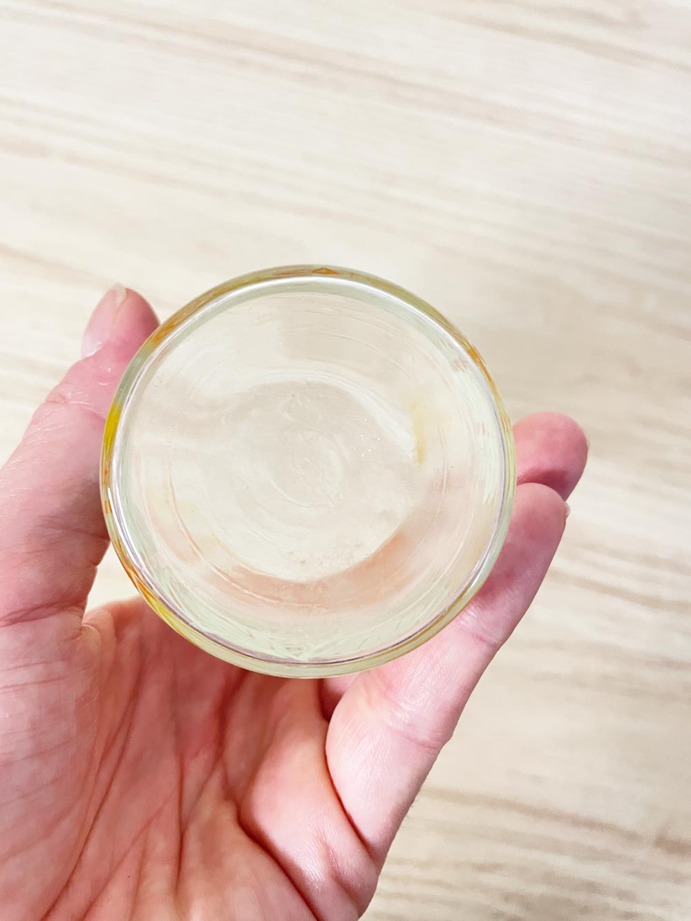 vintage retro floral small glass cup - good market thrift store