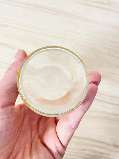 vintage retro floral small glass cup - good market thrift store