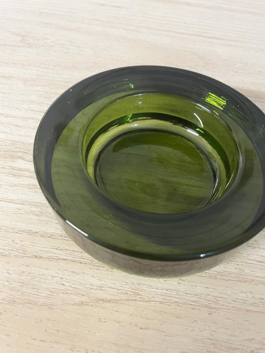 vintage modernist sasaki holmegaard glass ashtray | mid - century - good market thrift store