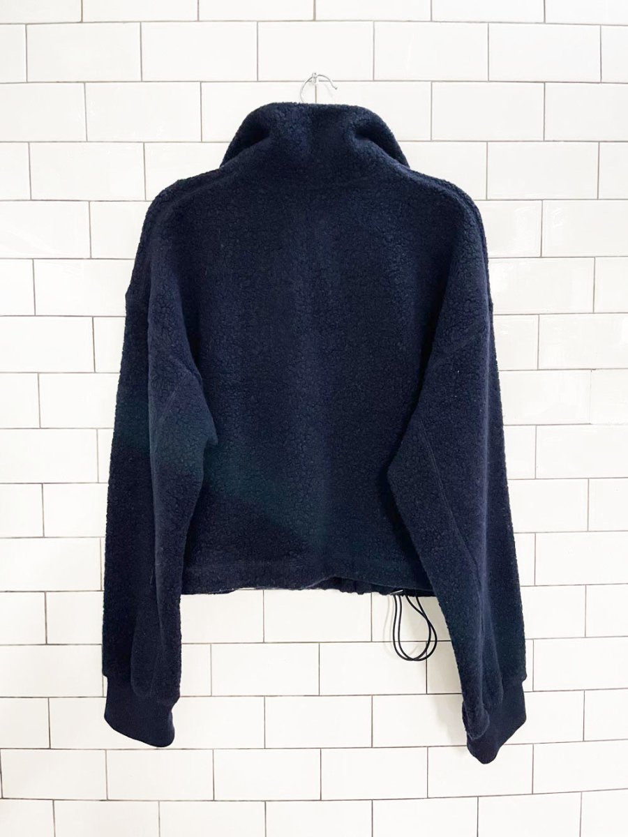 the group babaton wool - blend 1/4 zip sherpa sweater | aritzia - good market thrift store