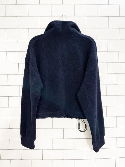 the group babaton wool - blend 1/4 zip sherpa sweater | aritzia - good market thrift store
