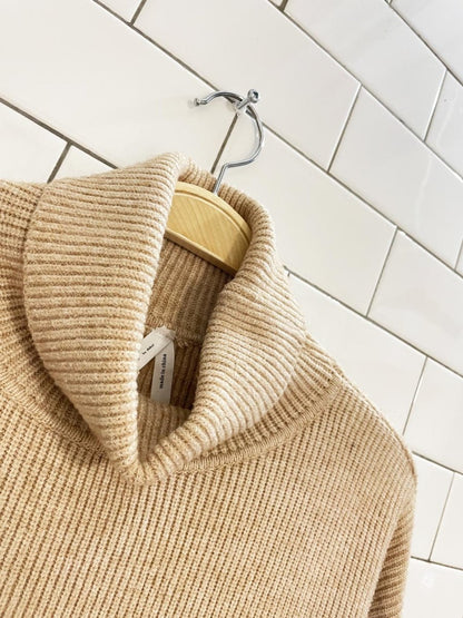 dreamers by debut cropped knit turtleneck sweater - good market thrift store