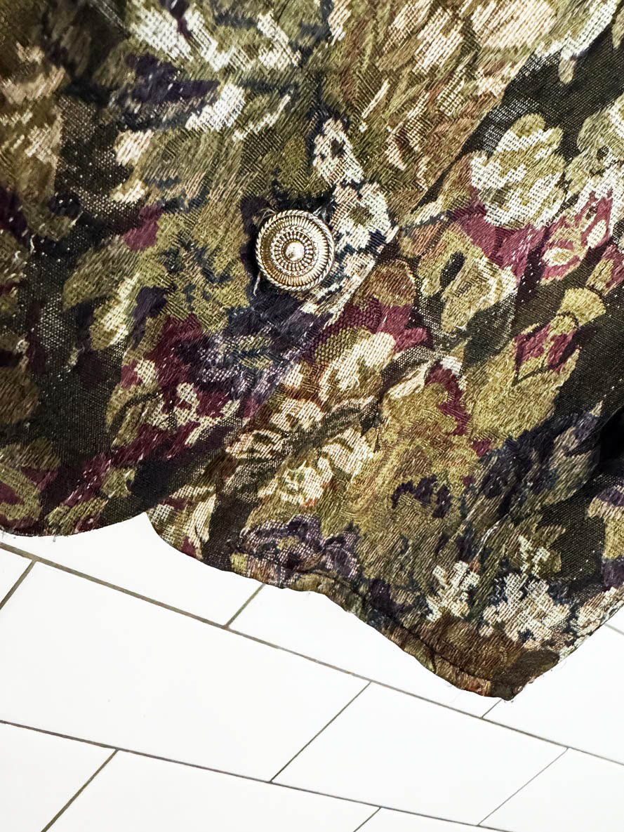 vintage 90s evidence floral tapestry vest top