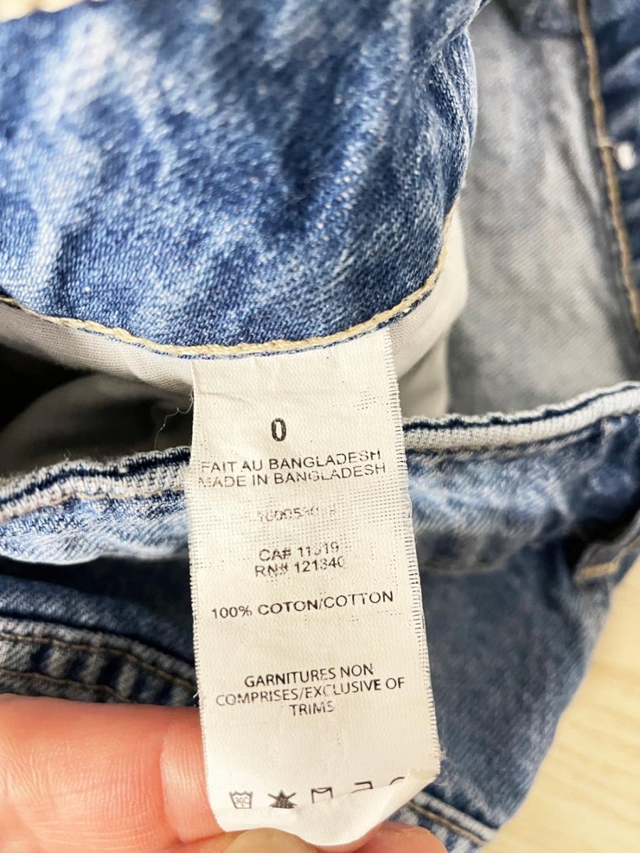 garage festival cut off denim short - good market thrift store