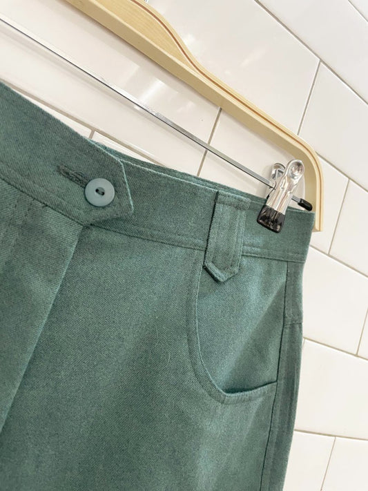 vintage hucke wool - blend long trouser short | made in Germany - good market thrift store