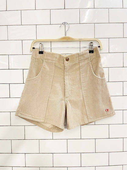 y2k ocean pacific chunky cord short | made in USA - good market thrift store