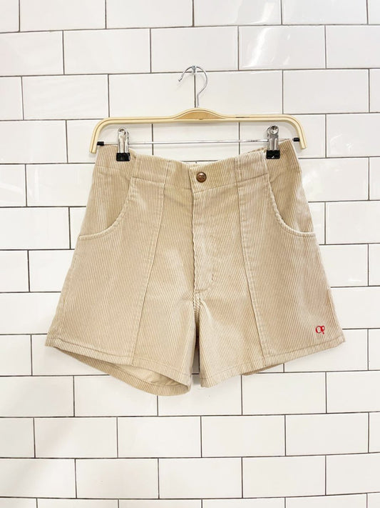 y2k ocean pacific chunky cord short | made in USA - good market thrift store