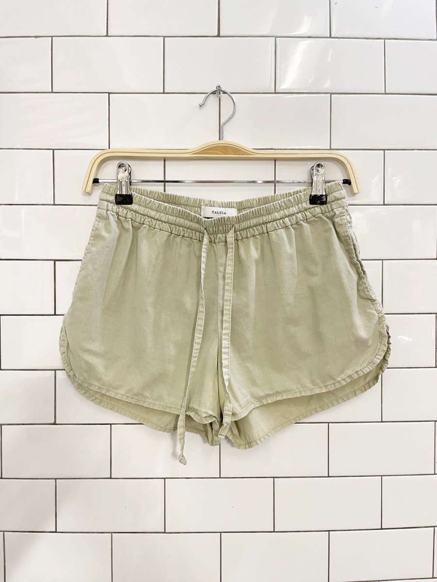 talula lyocell - cotton track short - good market thrift store