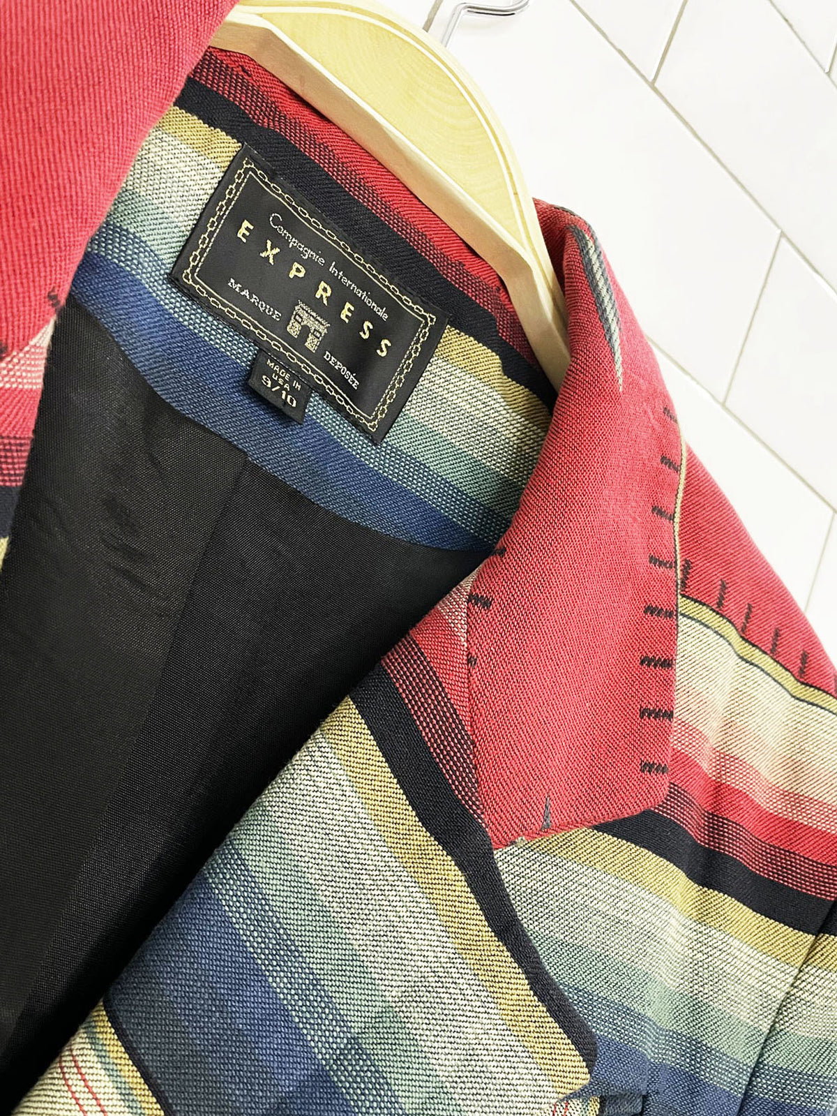 vintage compagnie internationale express woven southwestern jacket | made in usa