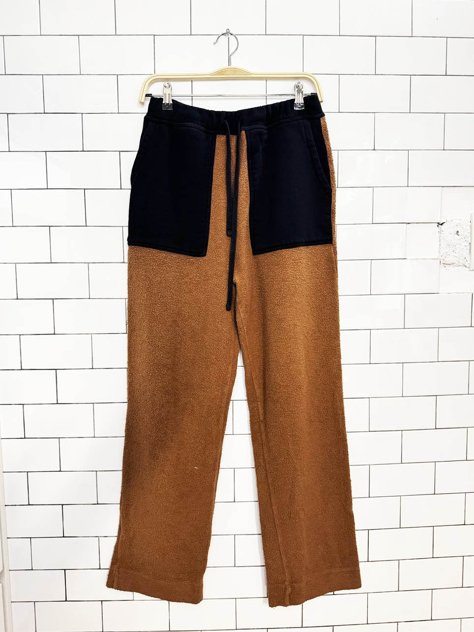 kotn unisex reverse fleece colour block sweatpant