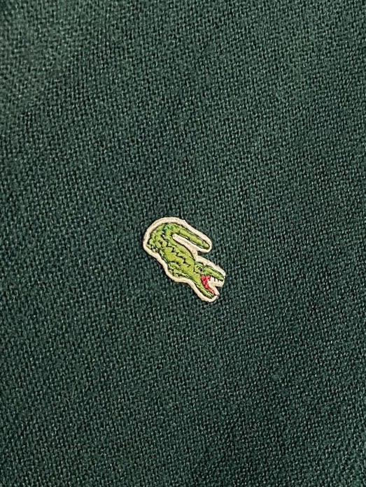 vintage 70s izod lacoste knit cardigan sweater