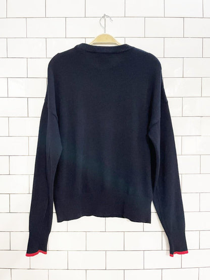 SET wool - cashmere zipped lips sweater | polyvore - good market thrift store