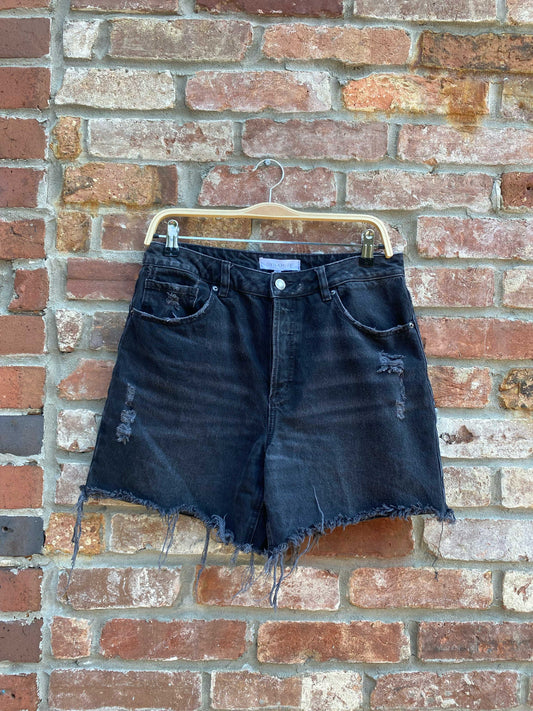 dynamite high rise cut off denim shorts