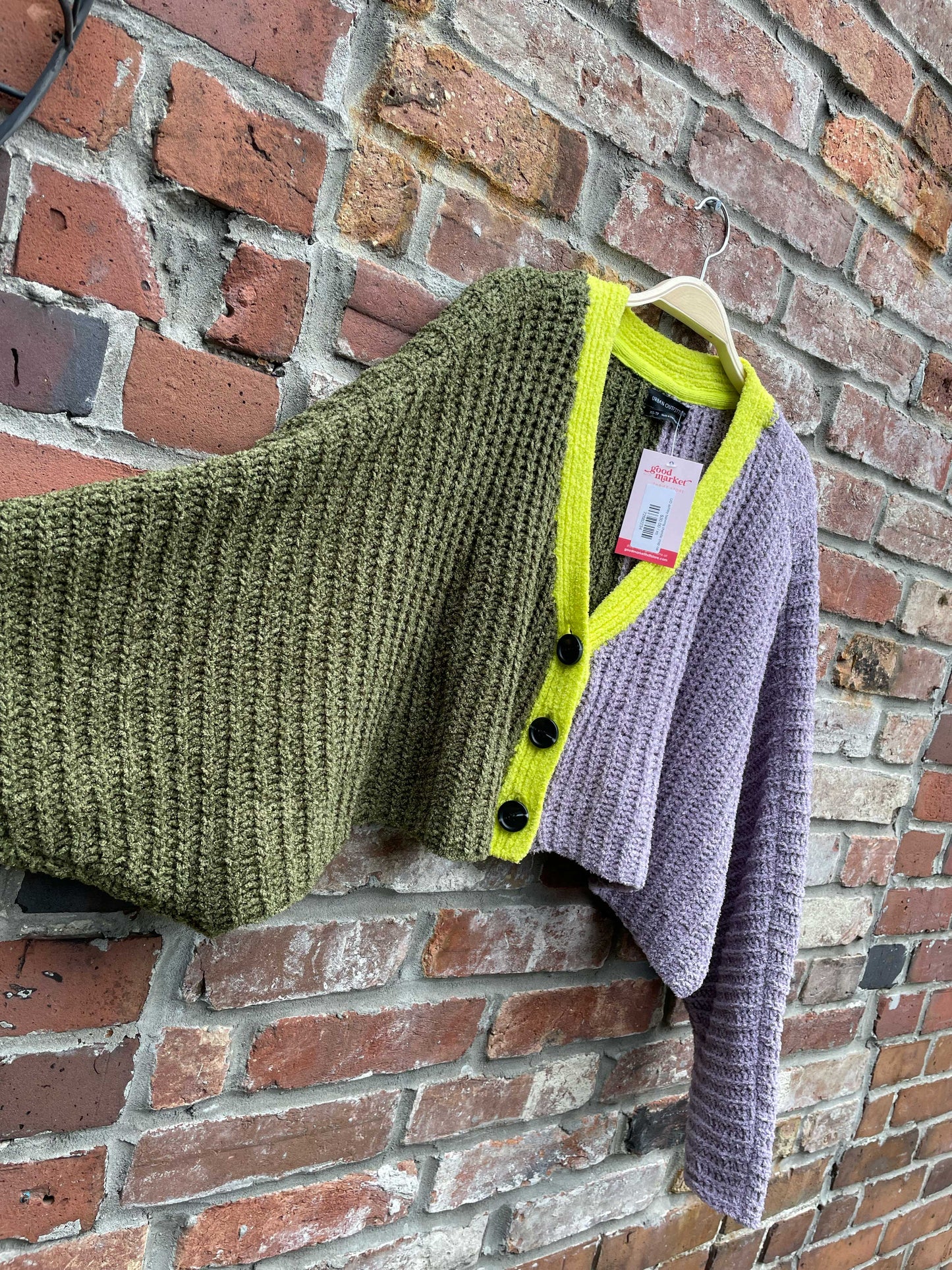 UO ashley batwing chenille crop cardi