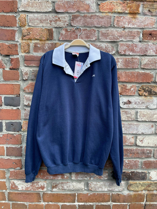 vintage 70s on your mark polo sweatshirt