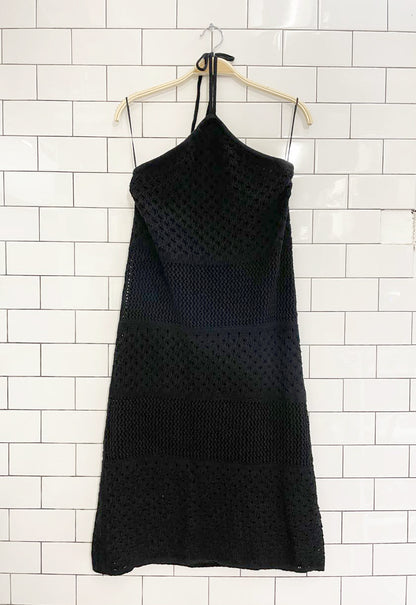 old navy crochet knit halter summer dress - good market thrift store